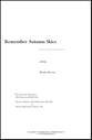 Remember Autumn Skies Concert Band sheet music cover